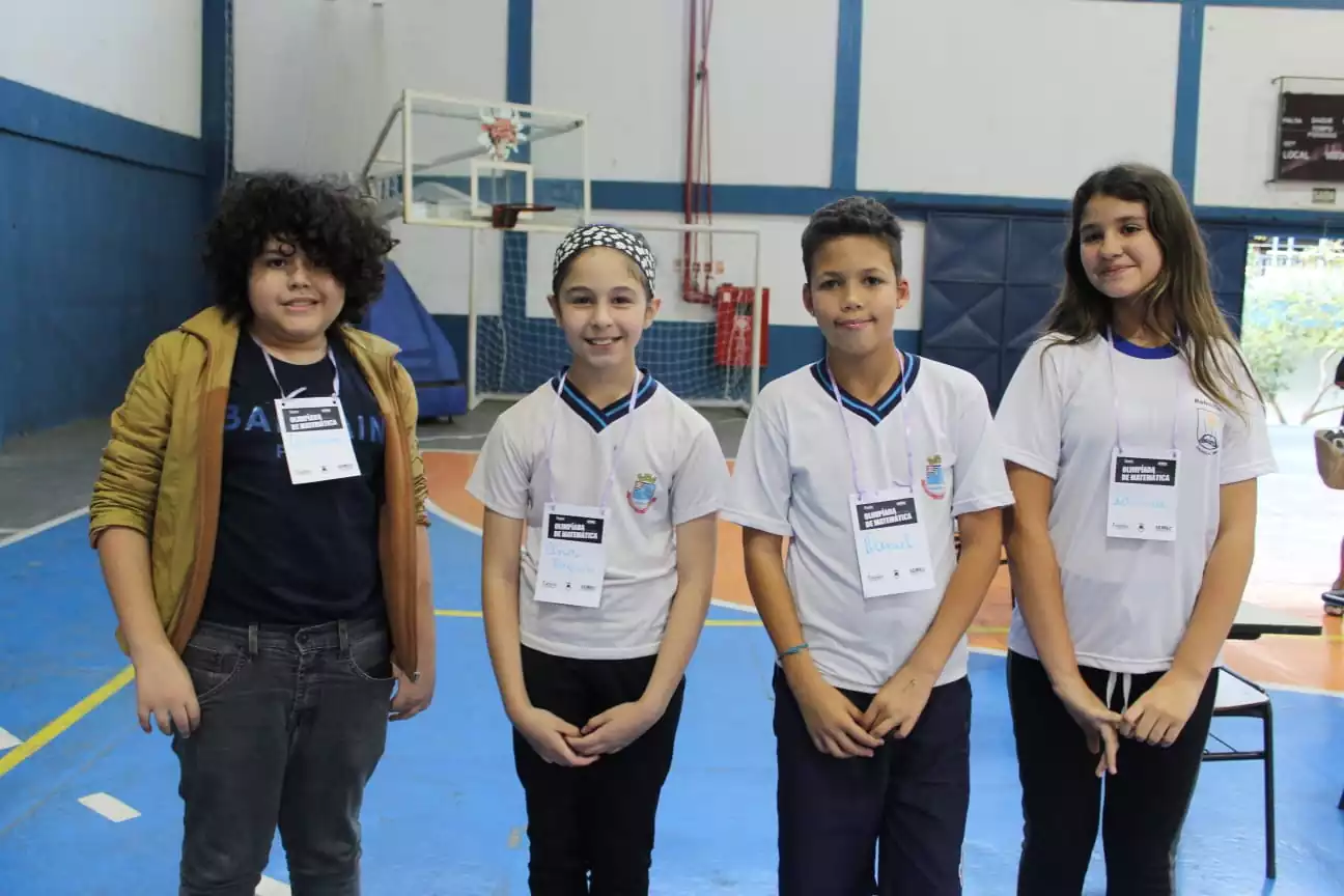 Finalistas da Olimpíada de Matemática Malba Tahan. Foto Divulgação