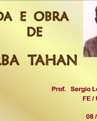 Ebook Vida e Obra de Malba Tahan Prof Sergio Lorenzato Slide de fundo amarelo com texto Vida e Obra de Malba Tahan Prof. Sergio Lorenzato FE / UNICAMP, V Shiam, 08/07/2015